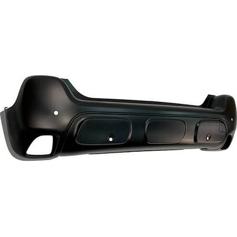 Pare-choc arrière noir avec 4 trous radars Citroen C3 Aircross depuis 2017