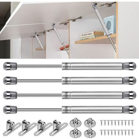 Verin Hydraulique,Vérins à Gaz 4pcs Charniere Porte Cuisine100N Verin Meuble, Amortisseurs à Gaz pour Levage de Porte Armoire Meuble Cuisine (1/4)