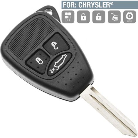 Boitier Plip 3 boutons Chrysler cherokey, pt cruiser, voyager, sebring (1/4)