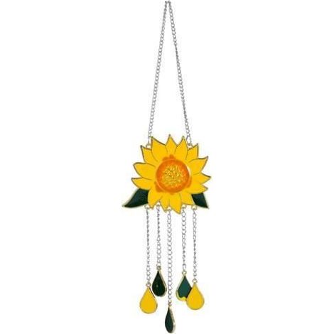Tournesol carillons éoliens extérieur cour jardin décoration ornement suspendu (1/4)