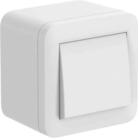 Deviatore interruttore 10a contenitori da superficie 68x68x48 mm electraline - 60474