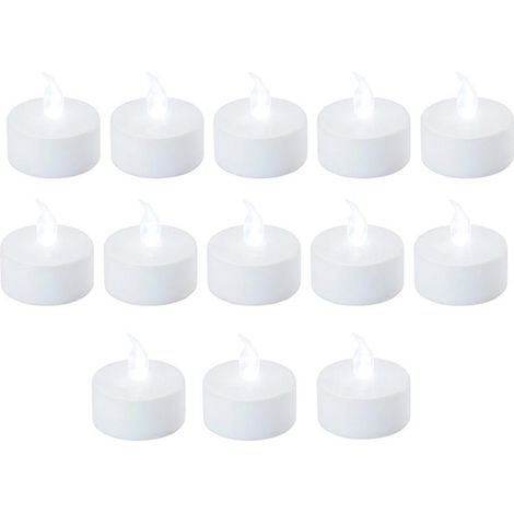 Bougie LED blanche sans flamme, fausse bougie chauffe-plat, lampe pour décoration de mariage, composants de modèles pour imprimante 3D (1/5)