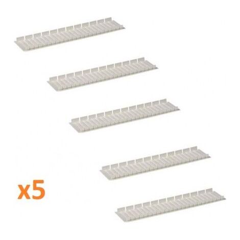 Obturateur plastron blanc de largeur 12 modules (lot de 5) pour coffret encastré UK500 ou ANDIAMO ZA3P5 ABB 173735