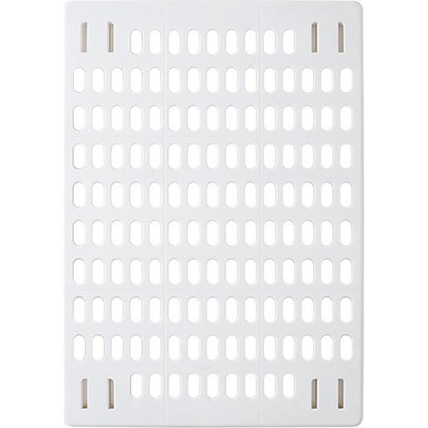 Panneau perforé mural simple à plusieurs trous, sans perçage, auto-adhésif, pour cuisine, blanc. (1/2)