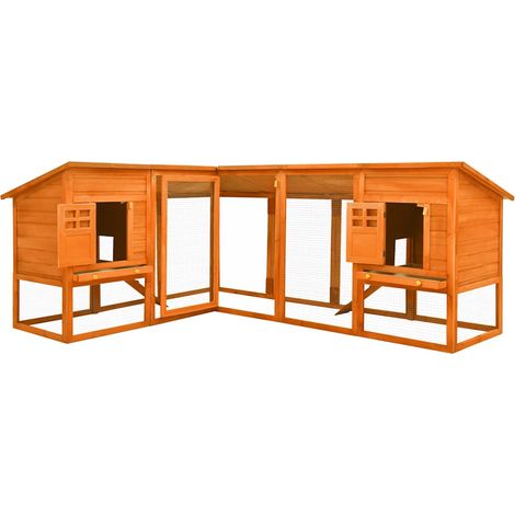 Maison Exclusive - Conigliera per Esterni Marrone in Legno Massello Abete