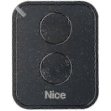 Télécommande NICE FLO2RE compatible avec les portails et portes de garage automatiques, émetteur ON2E/A à deux boutons (compatible avec NICE RB400 et NICE). (1/5)