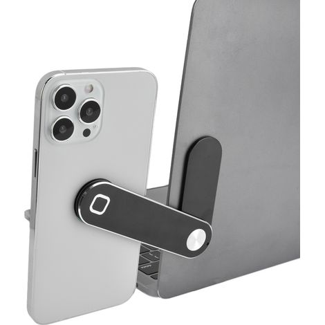 Support pour télécommande TV, support pour écran d'ordinateur portable, support pour téléphone portable, clip d'affichage réglable pour double écran, support portable en aluminium pour téléphone porta (1/5)