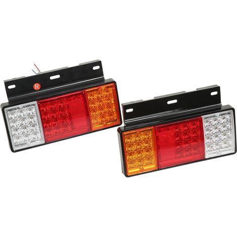 12-V-LED-Rückleuchten, 44 Glühbirnen, Paar, kompatibel mit Isuzu Elf W-Serie Lkw NPR HD NKR NHR NRR FSR FRR, direkter Ersatz (1/5)