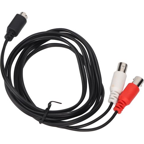 Câble séparateur vidéo Mini DIN 4 broches mâle vers 2 connecteurs BNC femelle, flexible, longueur 1,5 mètres (1/5)