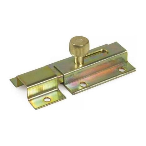 Catenaccio traverso 80 x 40 mm. - zincato giallo