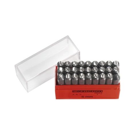 Kit de poinçons de gravure des lettres Facom, (Lettres A à Z) x 26 pièces ( Prix pour 1 ) (1/3)