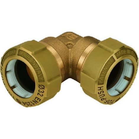 TOF/G PE Push giunto a 90 per PE con anello in plastica ø50 x ø50 01080008P