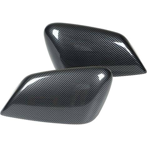 Coques de rétroviseurs latéraux (2 pièces) style fibre de carbone, moulures de remplacement pour Kia EV6 (1/5)
