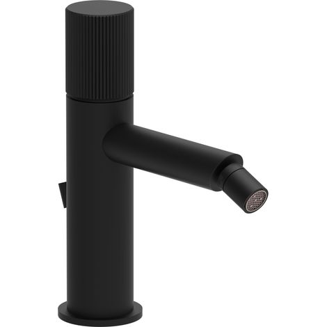 Paffoni Jo Serie Bidetbatterie mit automatischem Ablauf JO135NO Messing - Mattschwarz
