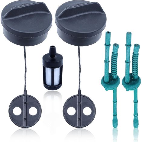 Fuel Tank Cap Kit For FS75 FS80 FS85 FS120 FS200 FS38 FS45 FS55 FS56 Lawnmower, with Fuel Pipe, Fuel Filter, Replacement 4128-350-0505