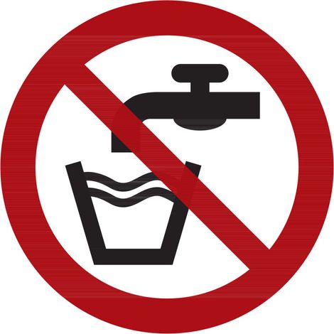 Verbotszeichen Kein Trinkwasser, Typ: 04100