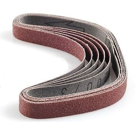 SET 10 nastri stretti 520x20mm x LEVIGATRICE A NASTRO ARIA PNEUMATICA