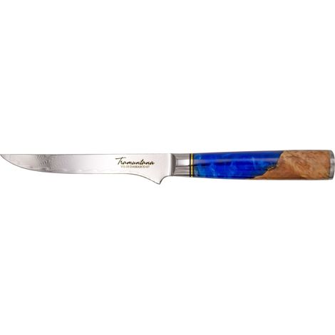 Coltello de cucina Tramuntana modello CD04 Coltello da disosso lama de acciaio de damasco VG10 de 67 strati de 13,3 cm, manico de legno stabilizzato con epossidica, con scatola de presentazione. Artic (1/4)