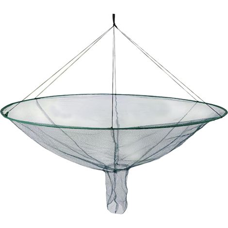 Rete da pesca pieghevole, rete per gamberetti, rete per aragosta, rete da pesca galleggiante per granchi, gamberi e esche (100 cm)