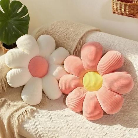 Coussin Fleur 2Pcs 40cm, coussin de siège floral mignon pour maison, canapé et voiture (1/4)