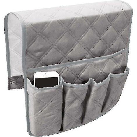 Sl Sofa Armlehnen-Organizer Fernbedienungshalter Couch Stuhl Tisch Schrank Aufbewahrungstaschen - Farbe Grau
