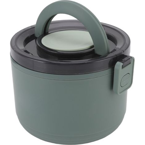1000-ml-Lunchbox mit herausnehmbaren Fächern, auslaufsicher, tragbar, ideal für Zuhause, Büro, Picknicks und Studenten (grün). (1/5)