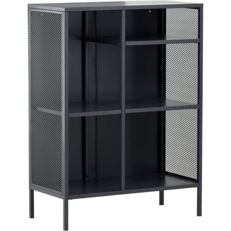 Étagère 3 Niveaux en Métal "Misha" 110cm Gris (1/5)