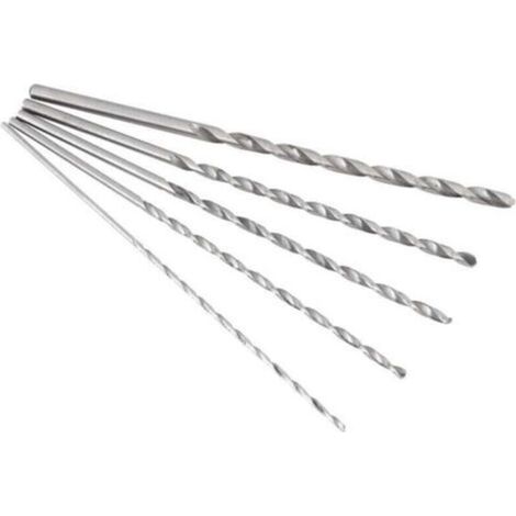 Foret hélicoïdal extra long ultra-rapide en acier à queue droite Foret professionnel foret hélicoïdal mini-foret outil parfait pour utilisation 2-5mm (1/5)