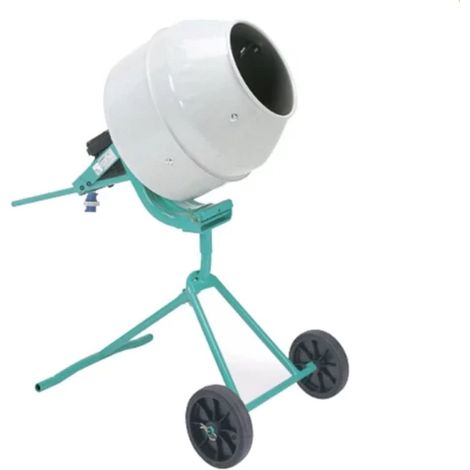 Imer – Bétonnière électrique 230 V – Cuve acier orientable 360° – Capacité 134 L – Moteur monophasé 0.3 kW – Vitesse 21 Tr/min