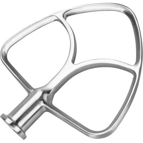 Batteur plat en acier inoxydable K45B pour robots pâtissiers KitchenAid à tête inclinable de 4,5 à 5 litres (séries Artisan et Classic) – Accessoire de cuisine – Batteur plat pour pâte – Compatible la