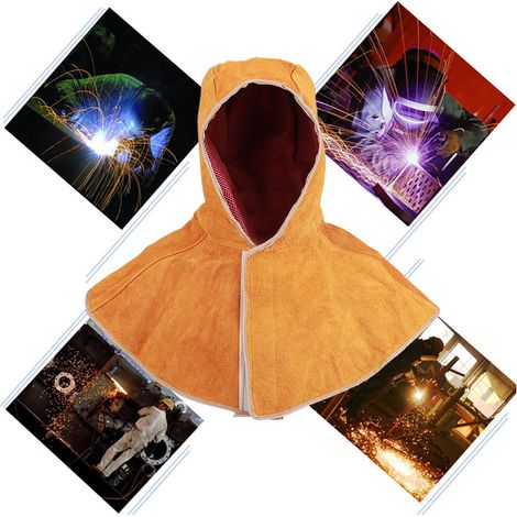 Chapeau de protection respirant en cuir pour soudure, isolant thermique et anti-étincelles pour électriciens (1/5)