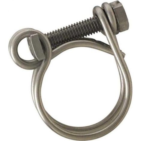 Collier double fils inox