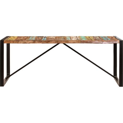 Maison Exclusive - Tavolo da Pranzo 200x100x75 cm in Legno Massello di Recupero (1/5)