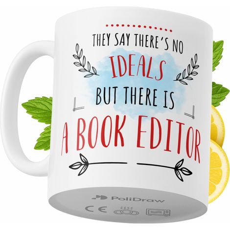 Lustige Kaffeetasse mit witzigem Textdesign für Buchlektoren – ideal für Geburtstage, Namenstage und Feiertage. Hochwertige Tasse für besondere Anlässe im Büro oder Homeoffice. Farbe: Weiß, 330 ml.