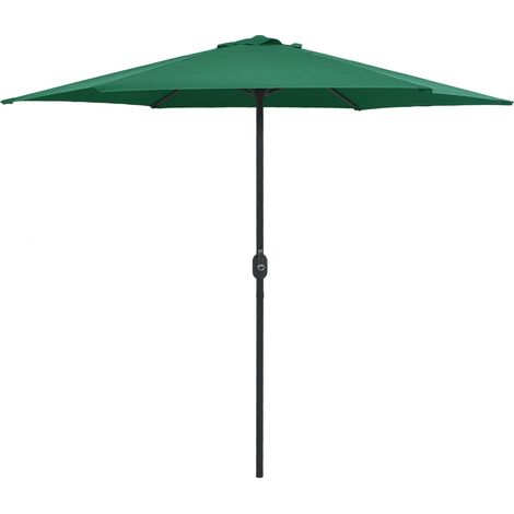 Sonnenschirm mit Aluminium-Mast 270x246 cm Grün