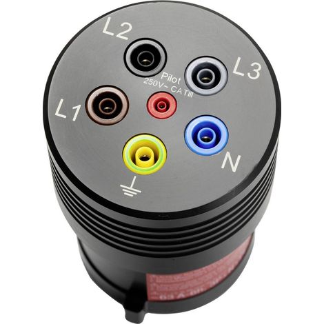 Benning BENNING TA 7-63 Adattatore per misurazioni Spina CEE 63 A 5 poli - Presa 4 mm Nero