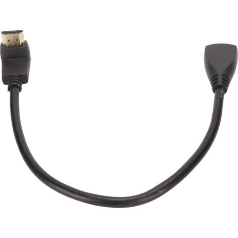 Câble d'extension HDMI mâle-femelle 270 degrés, support 3D 4K, longueur 1 pied, haute définition (1/5)