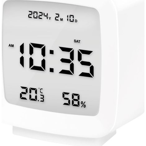 Sveglia digitale Logilink SC0120 bianco schermo illuminato