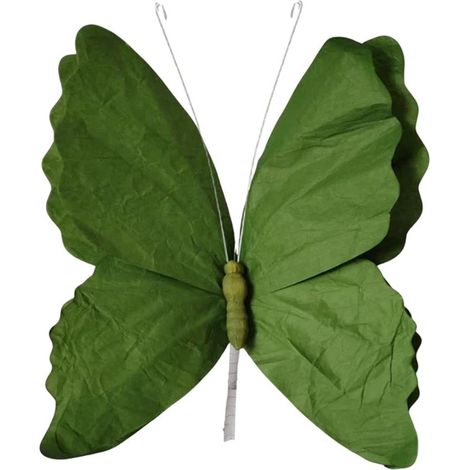 Guirlande De Couronne Florale - Papillon Et Fleur Artificiels - Décoration Extérieure Mariage Fête Printemps Été - 1 Pièce (1/5)