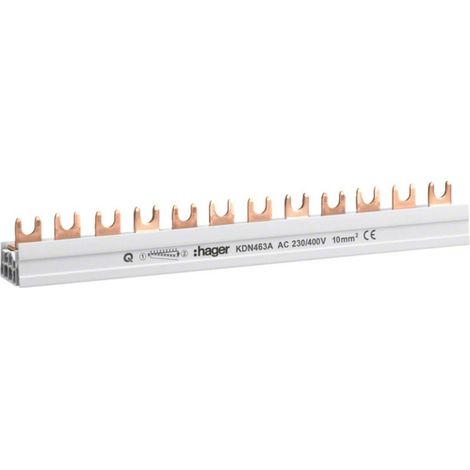 Anschieneschiene Hager kdn463a 4 Pol 63 A (1/5)