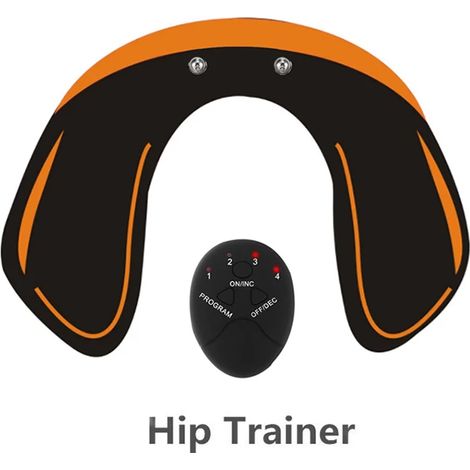 Kabelloses Elektrostimulationsgerät für Hüfte, Gesäß und Bauch: Schlankheitspflaster für Fitness und Muskelaufbau an Gesäß und Bauch (unisex) 01439-AquaForge