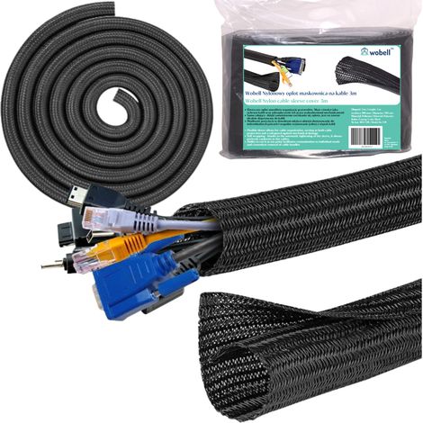 Organizador de cables Cubierta para cables 3m