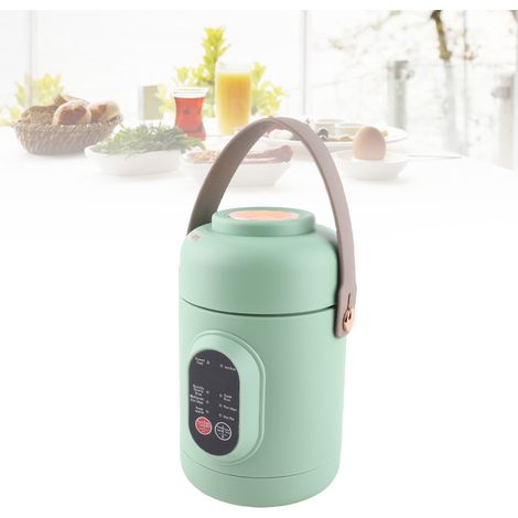 Olla eléctrica portátil, 500 W, mini olla multifuncional de acero inoxidable, 800 ml, enchufe estadounidense 110 V (1/5)