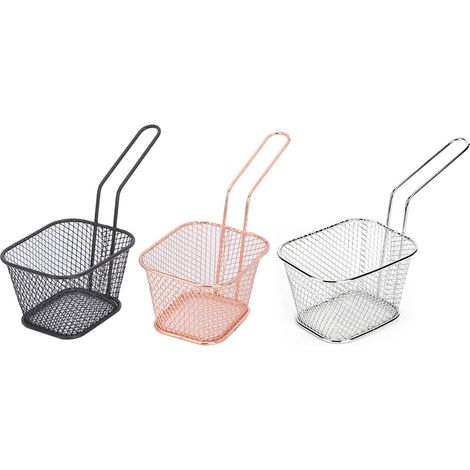 de 3 paniers à friture pour la cuisine passoires de cuisson (1/5)