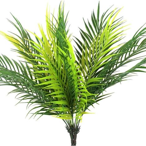 Feuilles De Palmier Artificielles - 50 cm - Résistantes Aux UV Et Imperméables - Pour Décoration Intérieure Extérieure - Lot De 2 (1/5)