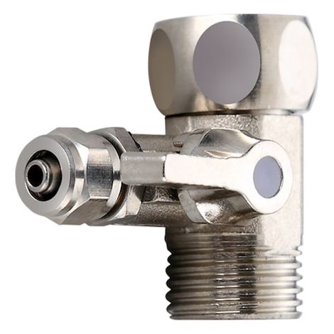 Robinet adaptateur pour filtre à eau, raccords 1/2 x 1/4 pouce, laiton, antidéflagrant, pour cuisine et osmose inverse (1/5)