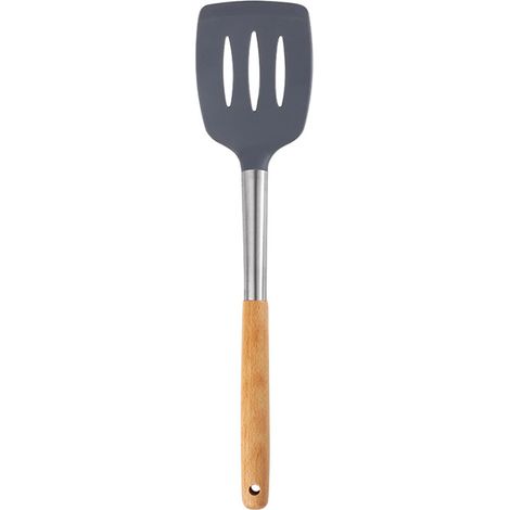 Spatule En Silicone - Manche Acier Inoxydable - Résistante À La Chaleur Jusqu'à 230 °C - Pour Cuisinière Et Four - 1 Pièce