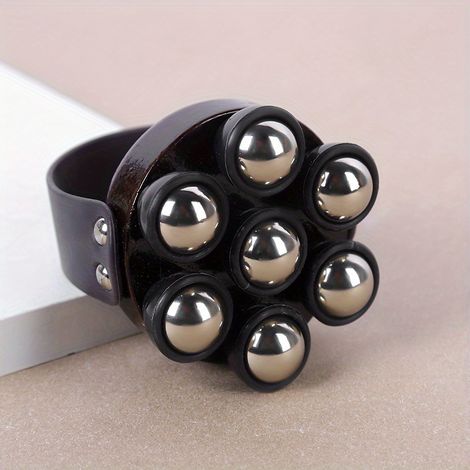 Massageur portable pour tout le corps amélioré 2026 avec 7 billes à rouleaux, outil multifonction de relaxation musculaire pour la maison, la salle de gym et le bureau — Massageur sphérique (1/5)