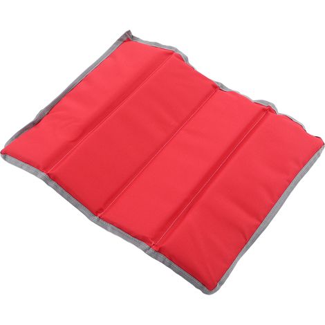 Tapis de sol pliable, imperméable, doux et portable pour pique-nique, camping et plage (rouge) (1/5)