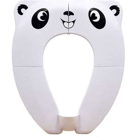 Réducteur de toilettes portable blanc pliable pour bébé, idéal pour les voyages (1/5)
